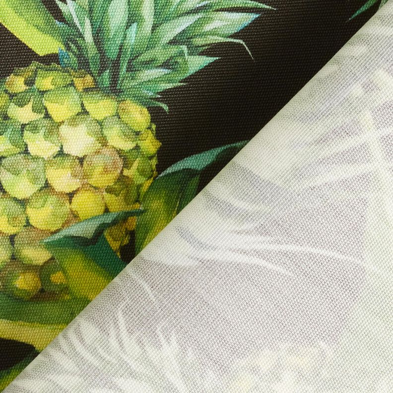 tessuti da esterni tessuti canvas ananas – verde erba/nero,  image number 4