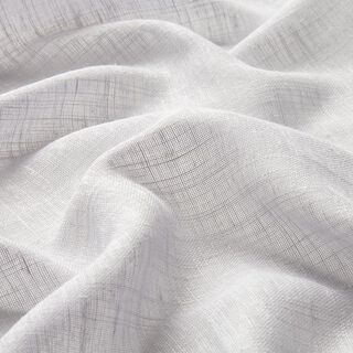 tessuto per tende, voile effetto lino 300 cm – grigio argento, 
