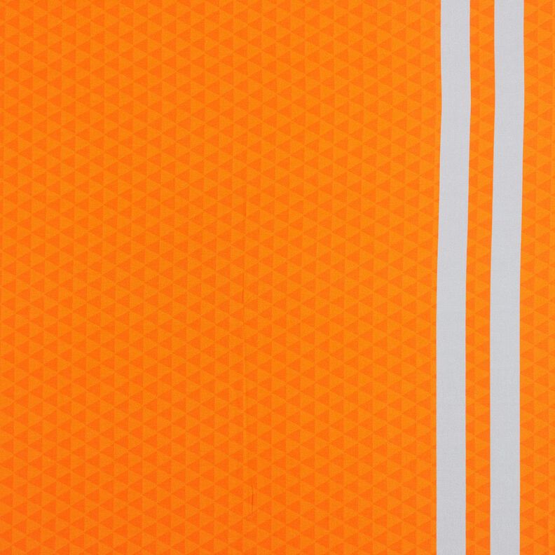 French terry, felpa estiva Tessuto con bordura essere operaio edile un giorno – arancio,  image number 1