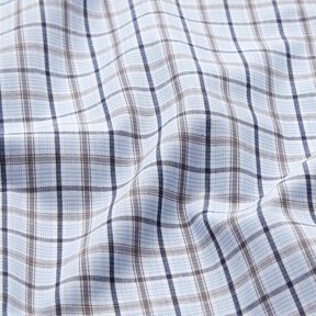 Tessuto per camicia a quadri classici – azzurro/blu marino, 