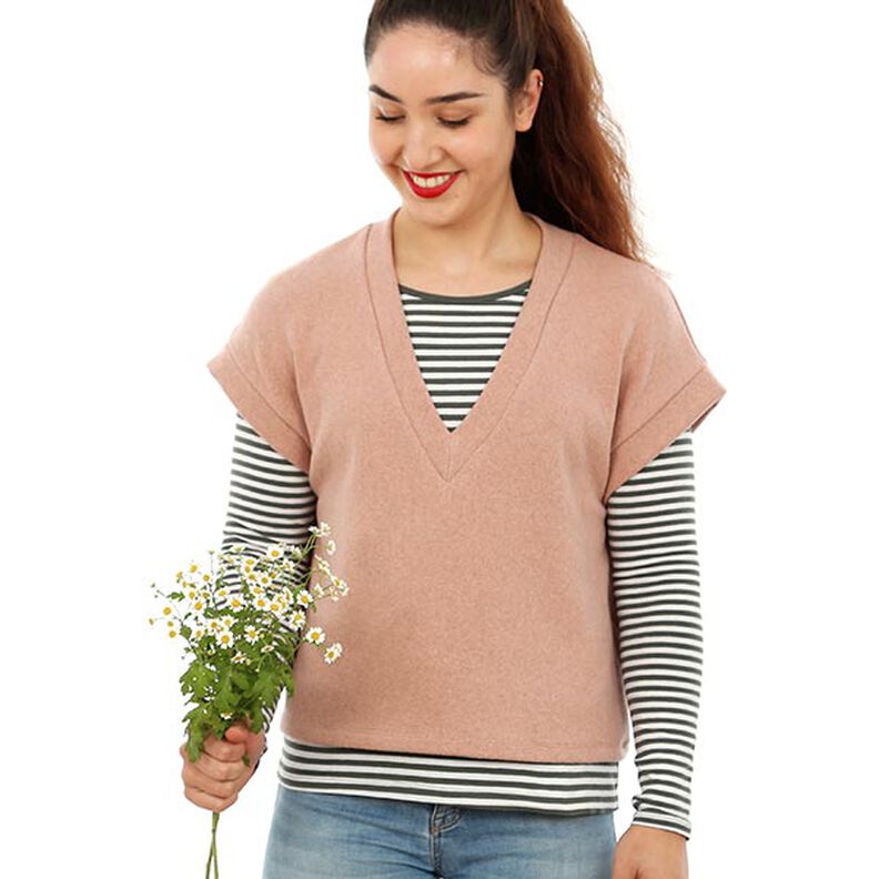 FRAU ULLI - gilet corto in maglia con scollo a V, Studio Schnittreif | XS - XXL,  image number 7