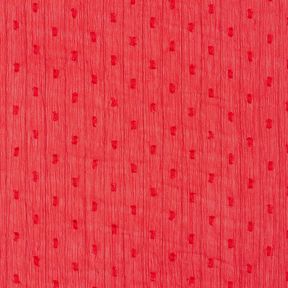 Chiffon Dobby gessato metallizzato – rosso/argento effetto metallizzato, 
