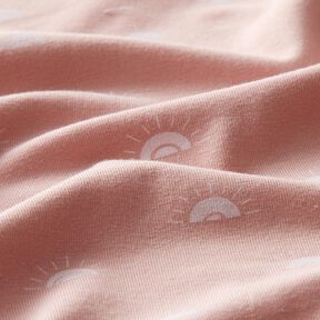 jersey di cotone Tramonto – rosa antico chiaro, 