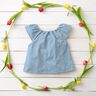 mussolina / tessuto doppio increspato Righe tinte in filo | Poppy Fabrics – blu brillante/bianco,  thumbnail number 6