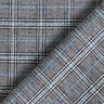 misto viscosa Principe di Galles astratto – blu reale/nero,  thumbnail number 4