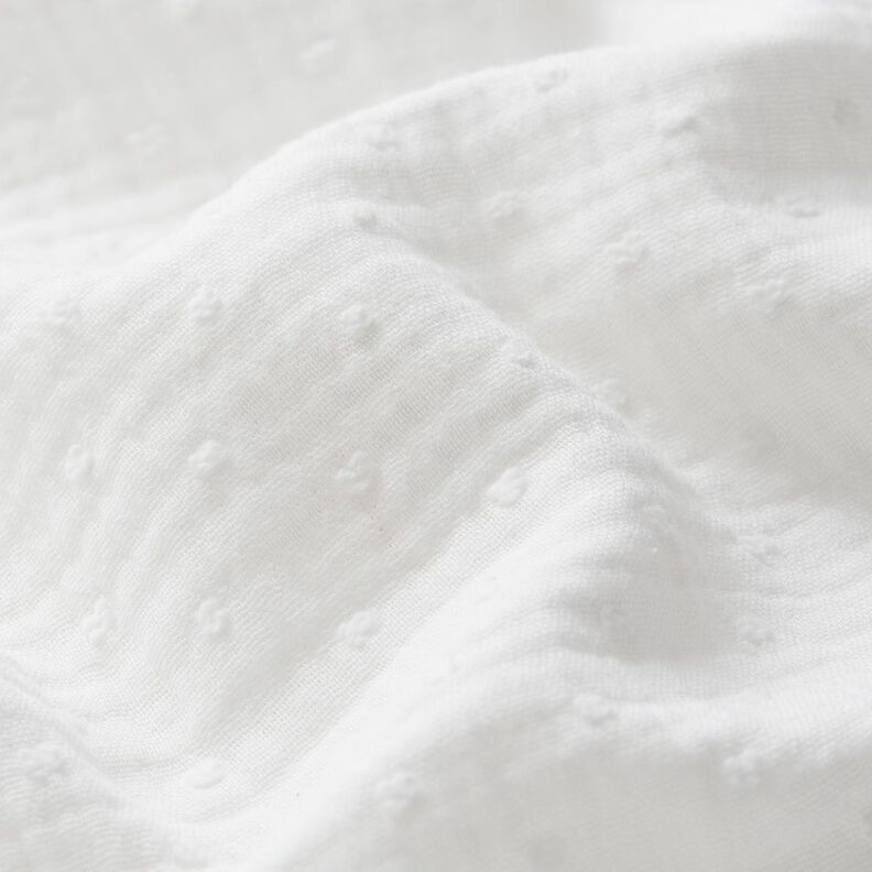 Musselin Dobby – bianco lana,  image number 3