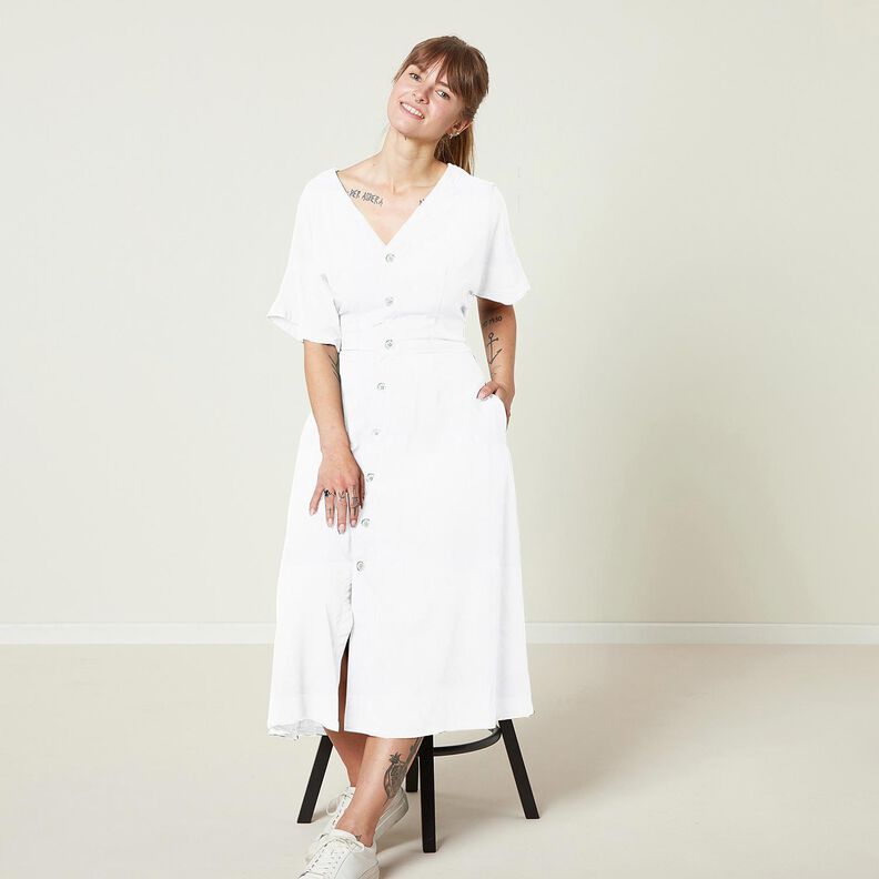 viscosa stretch tinta unita – bianco,  image number 8