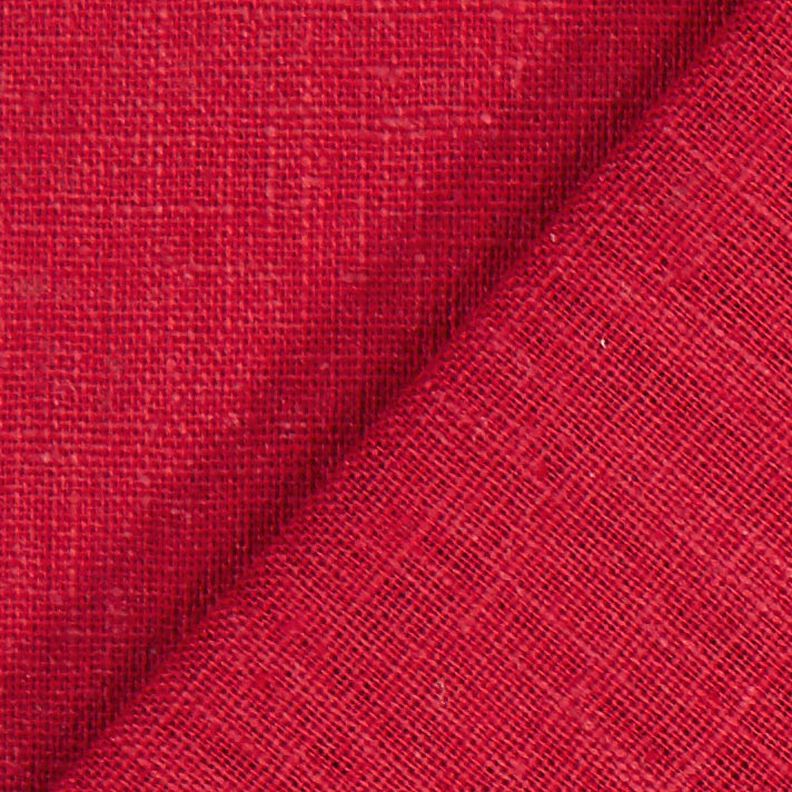 Tessuto di lino misto Ramie medio – rosso carminio,  image number 4