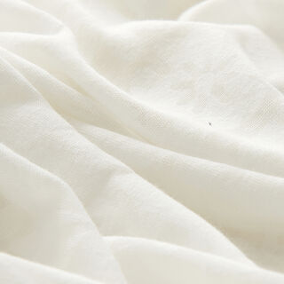 Tessuto Jersey Devoré con fantasia floreale – bianco lana, 