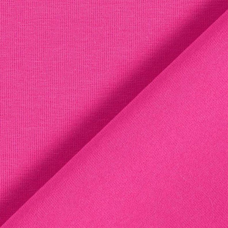 jersey di cotone medio tinta unita – rosa fucsia acceso,  image number 5