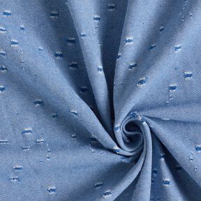 Tessunto Denim misto cotone look distrutto – blu reale, 