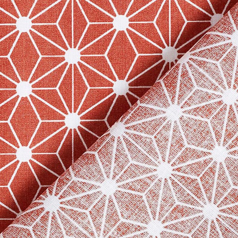 tessuto in cotone cretonne stella grafica – rosso,  image number 4