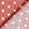 tessuto in cotone cretonne stella grafica – rosso,  thumbnail number 4