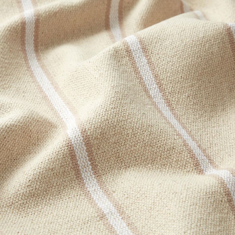 Tessuto in cotone Rustico – anemone/naturale, image number 2