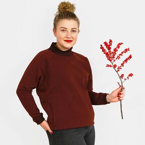 FRAU BETTI Maglia con maniche a pipistrello, taschino e collo in piedi | Studio Schnittreif | XS-XXL, 