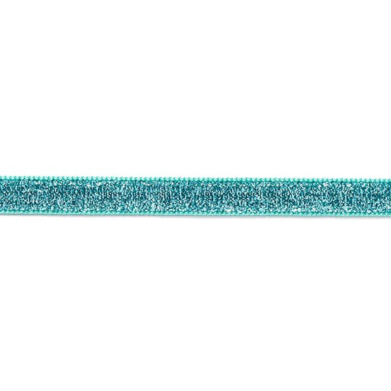 Nastro velluto Metallico [10 mm] – azzurro,  image number 2