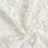 tessuto in pizzo con paillettes e bordo a smerlo – bianco,  thumbnail number 3
