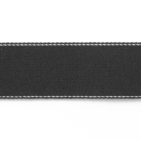 nastro gros-grain per borse, riciclato - nero,  image number 1