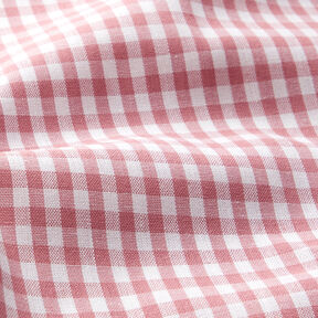 tessuto in cotone Quadro vichy 0,5 cm – rosa anticato/bianco, 