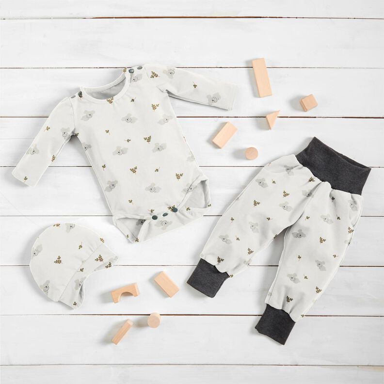 jersey di cotone Koala stanchi – bianco lana,  image number 6