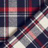 flanella di cotone quadri – nero-azzurro/rosso carminio,  thumbnail number 4