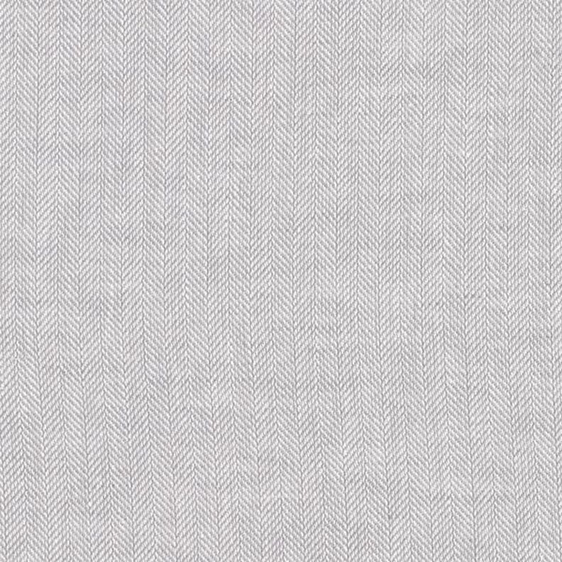misto lino-cotone, spina di pesce – grigio chiaro,  image number 1