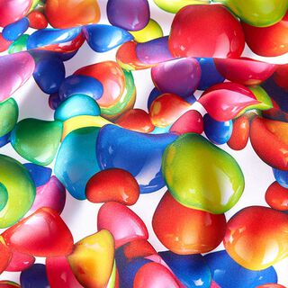tessuto in poliestere, palloncini colorati, 