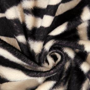 pelliccia sintetica zebra – crema/nero, 