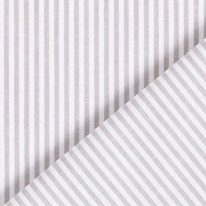 popeline di cotone righe, tinto in filo – grigio/bianco,  image number 6