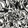 jersey di viscosa Fiori astratti – nero/avorio,  thumbnail number 3