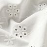 Tessuto in cotone con ricamo forato a piccoli fiori – bianco,  thumbnail number 2