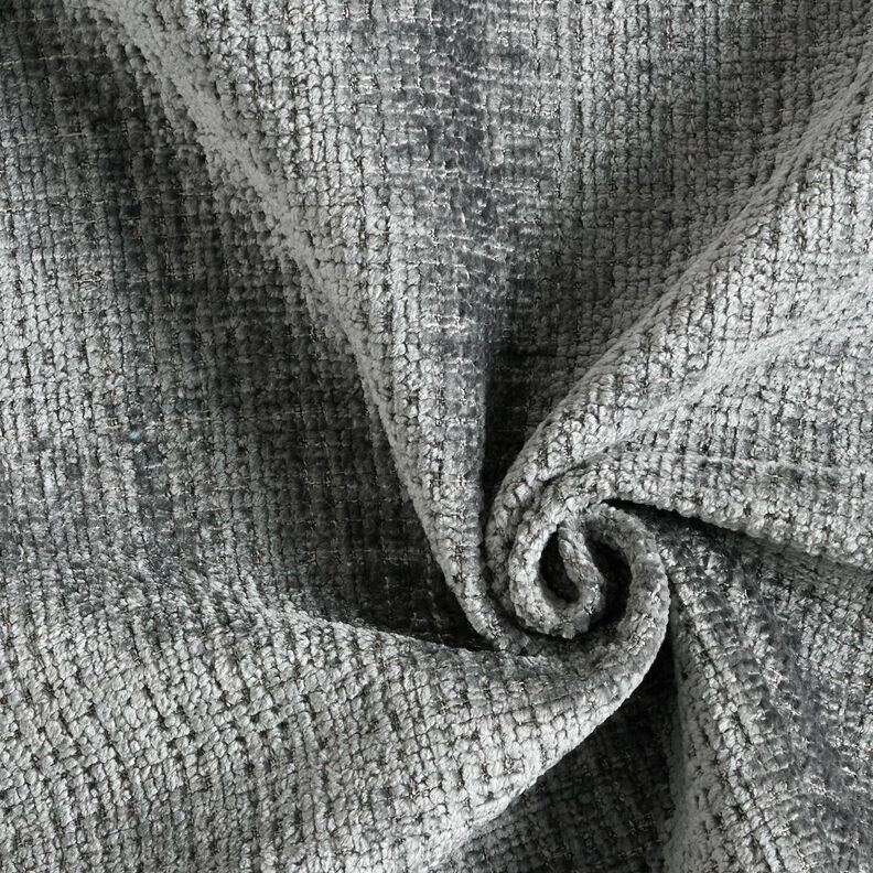tessuto da tappezzeria ciniglia tinta unita – grigio ardesia,  image number 1
