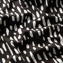 jersey di viscosa, pois a goccia – nero/bianco, 