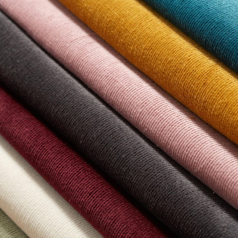 velluto a costine stretch – rosso Bordeaux,  image number 6