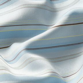 Misto cotone-viscosa a righe – blu-argento, 