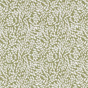 tessuto in cotone cretonne Mini foglie – cachi chiaro/bianco, 
