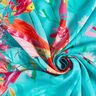 Pannello Pareo da spiaggia con pavoni e fiori – azzurro/rosa fucsia acceso,  thumbnail number 4