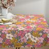 tessuto in cotone cretonne Grande trionfo di fiori – grigio blu/pink,  thumbnail number 7