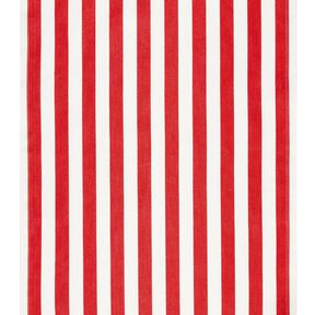 Outdoor Tessuto per sedia a sdraio Righe longitudinali 44 cm – rosso fuoco/bianco, 