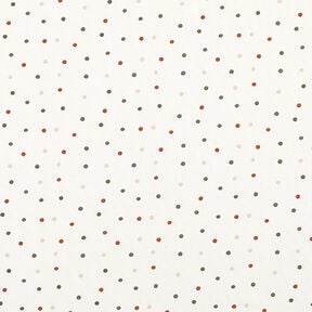 jersey di cotone Pois colorati – bianco lana, 