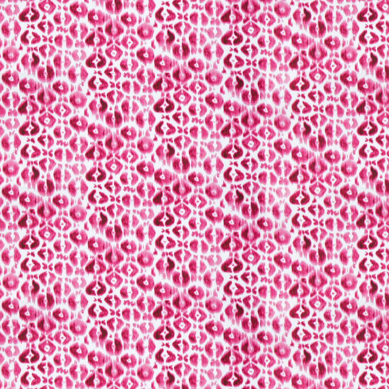 GOTS French terry Batik con motivo leopardato | TCC x LOOKS by Wolfgang Joop – porpora/bianco,  image number 1