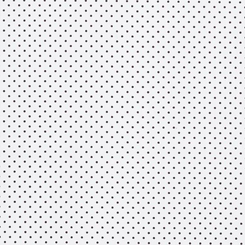 popeline di cotone piccoli pois – bianco/nero,  image number 1