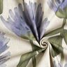 tessuto arredo mezzo panama Trifoglio fiorito – grigio blu/tortora chiaro,  thumbnail number 3