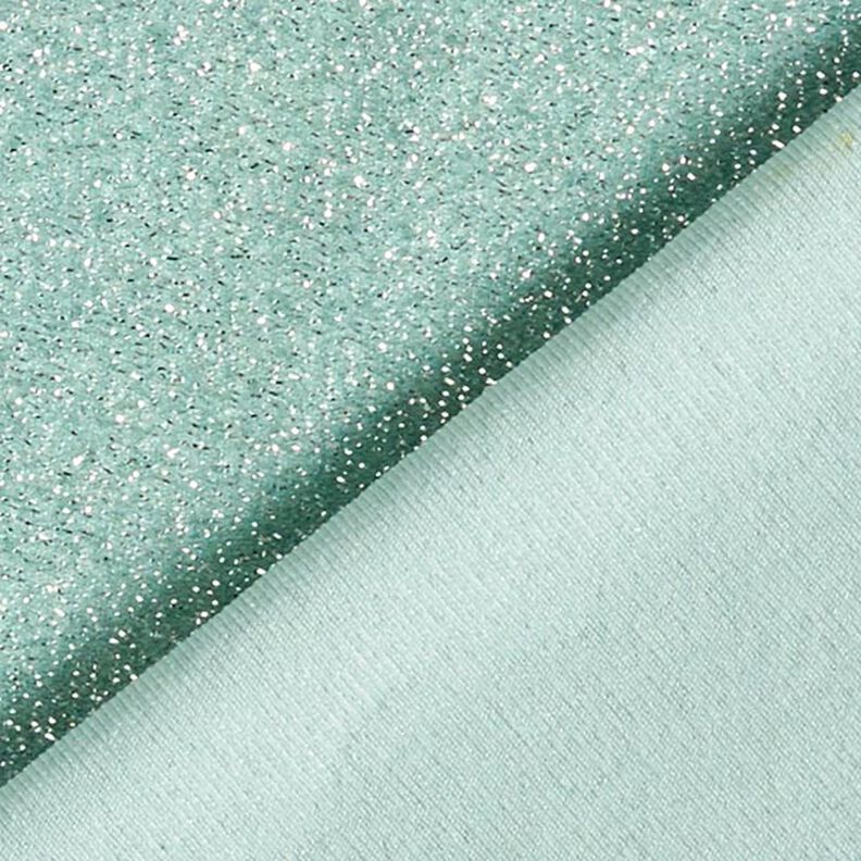 tessuto jersey fili glitter glamour – menta,  image number 3