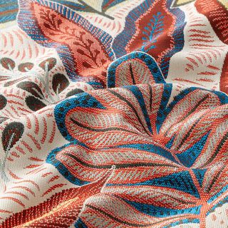 tessuto arredo Jacquard foglie tropicali, 