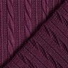 maglia cloqué Motivo a treccia – rosso merlot,  thumbnail number 4