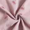 mussolina / tessuto doppio increspato Ginkgo ricamato – rosa antico chiaro,  thumbnail number 3