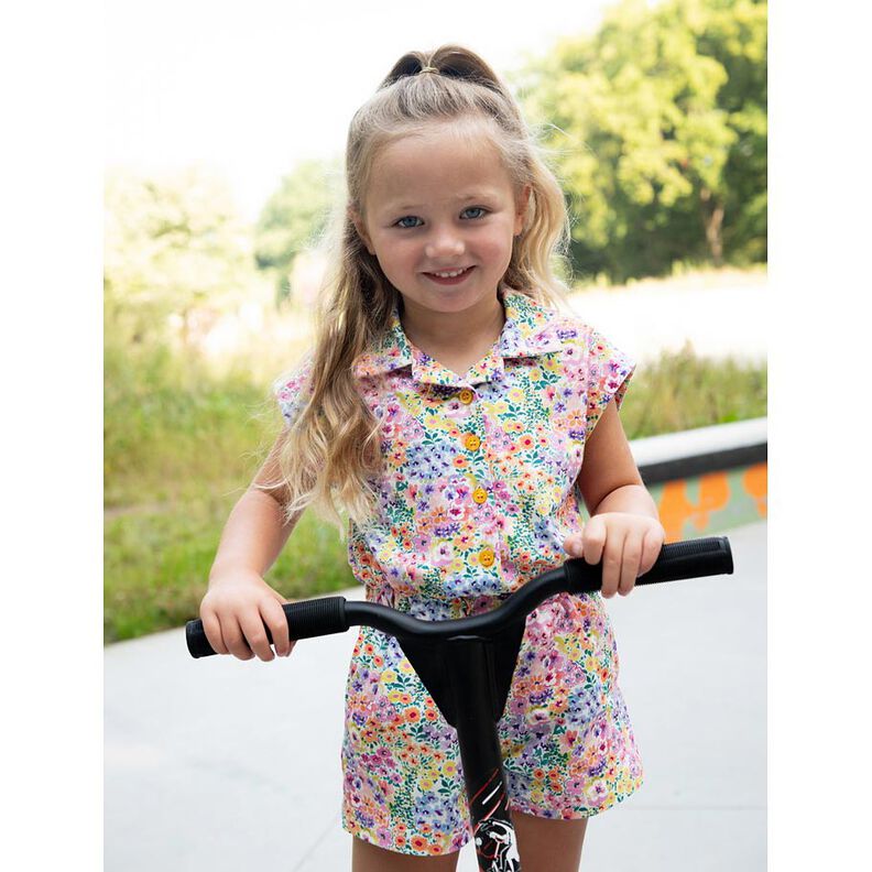 jersey di cotone mare di fiori stampa digitale | Poppy Fabrics – avorio/colorato,  image number 6