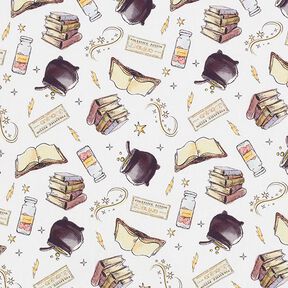 popeline di cotone, tessuto oggetto di licenza, Harry Potter, pozione magica | Warner Bros. – bianco, 