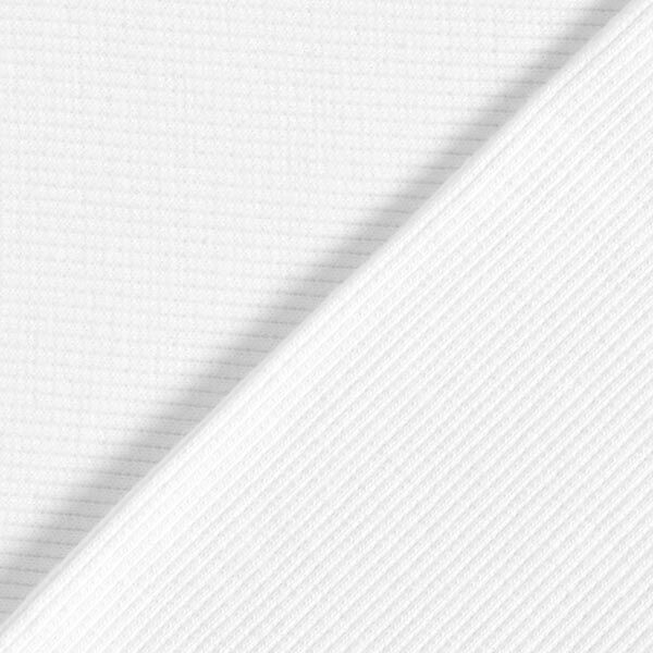 GOTS 2x2 tessuto per polsini | Tula – bianco,  image number 3